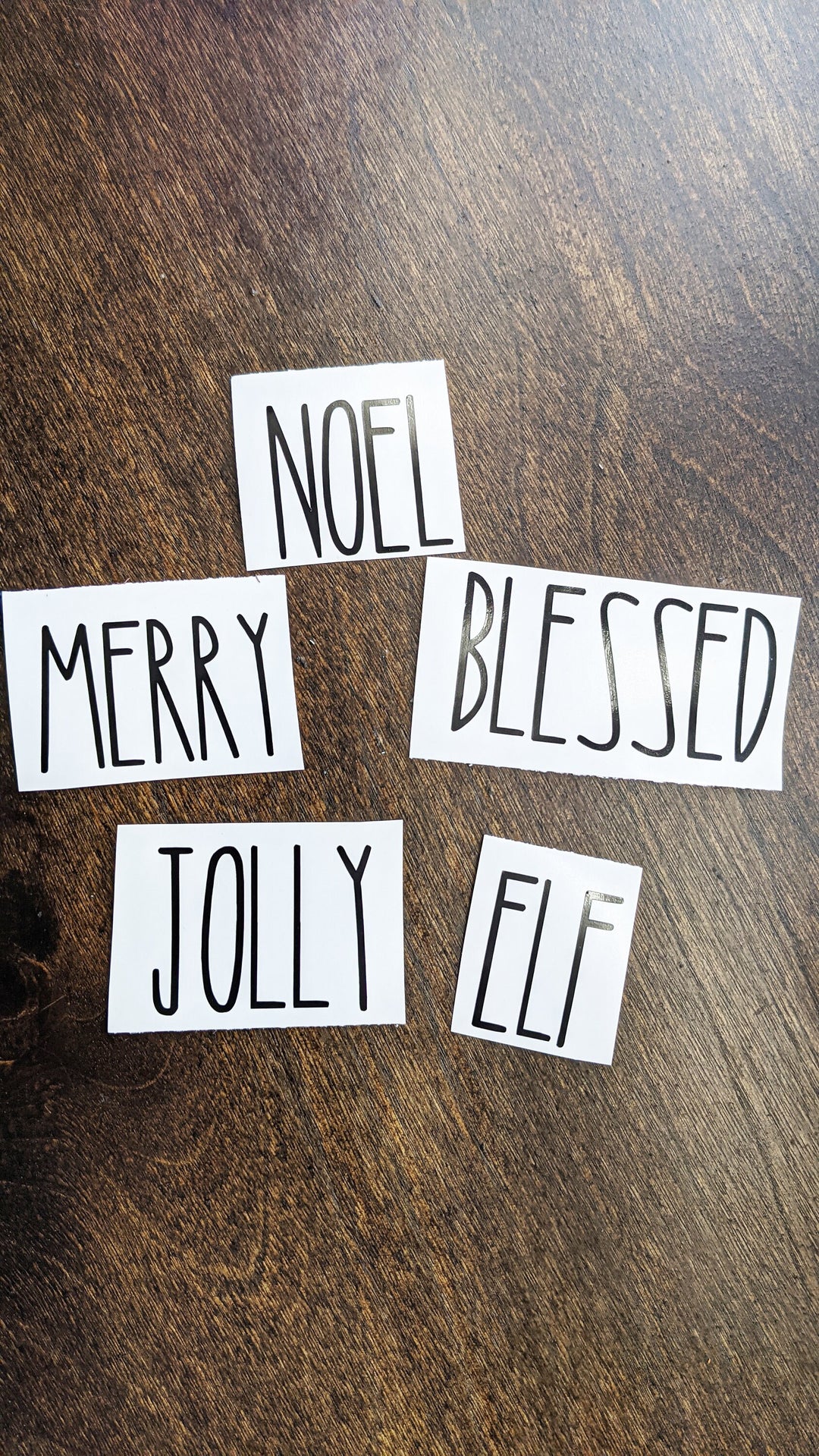 Christmas Ornament Vinyl Decal | Words Decal for Mug