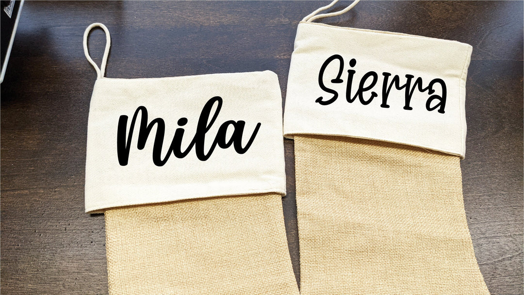 Personalized Christmas Family Stockings With Name Custom Stocking