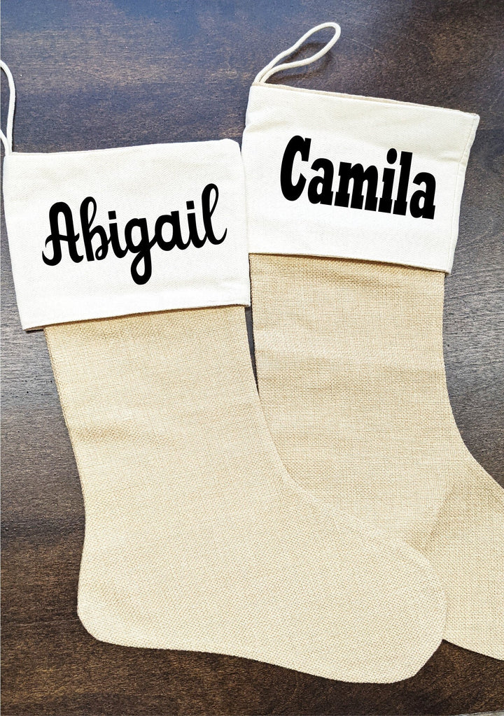Personalized Christmas Family Stockings With Name Custom Stocking