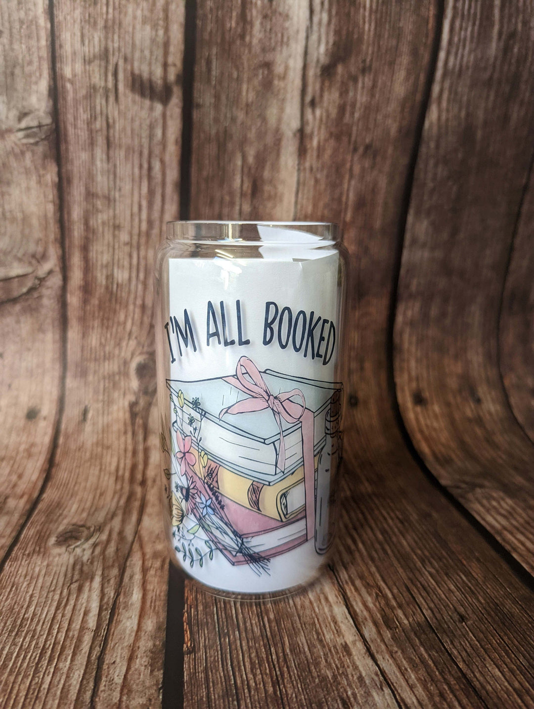 I Am All Booked Iced Coffee Cups Book Lover Tumbler Gift