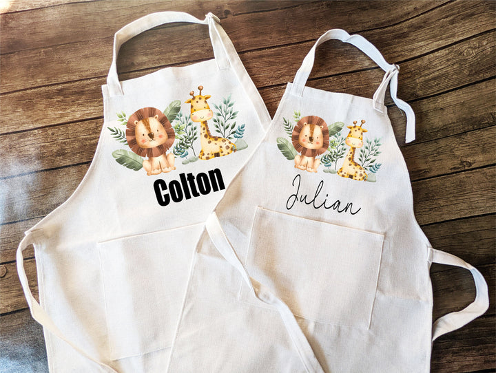 Custom Kids Apron With Pocket Personalized Baking Gift
