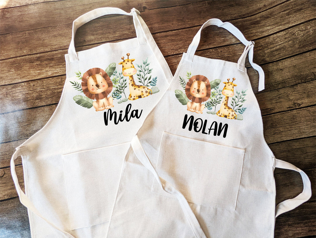 Custom Kids Apron With Pocket Personalized Baking Gift