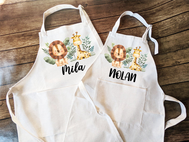 Custom Kids Apron With Pocket Personalized Baking Gift