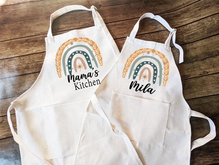 Personalized Apron For Women Kids Adult With Pocket