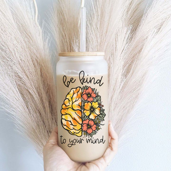 Self Love Iced Coffee Cups Be Kind Retro Affirmation Tumblers