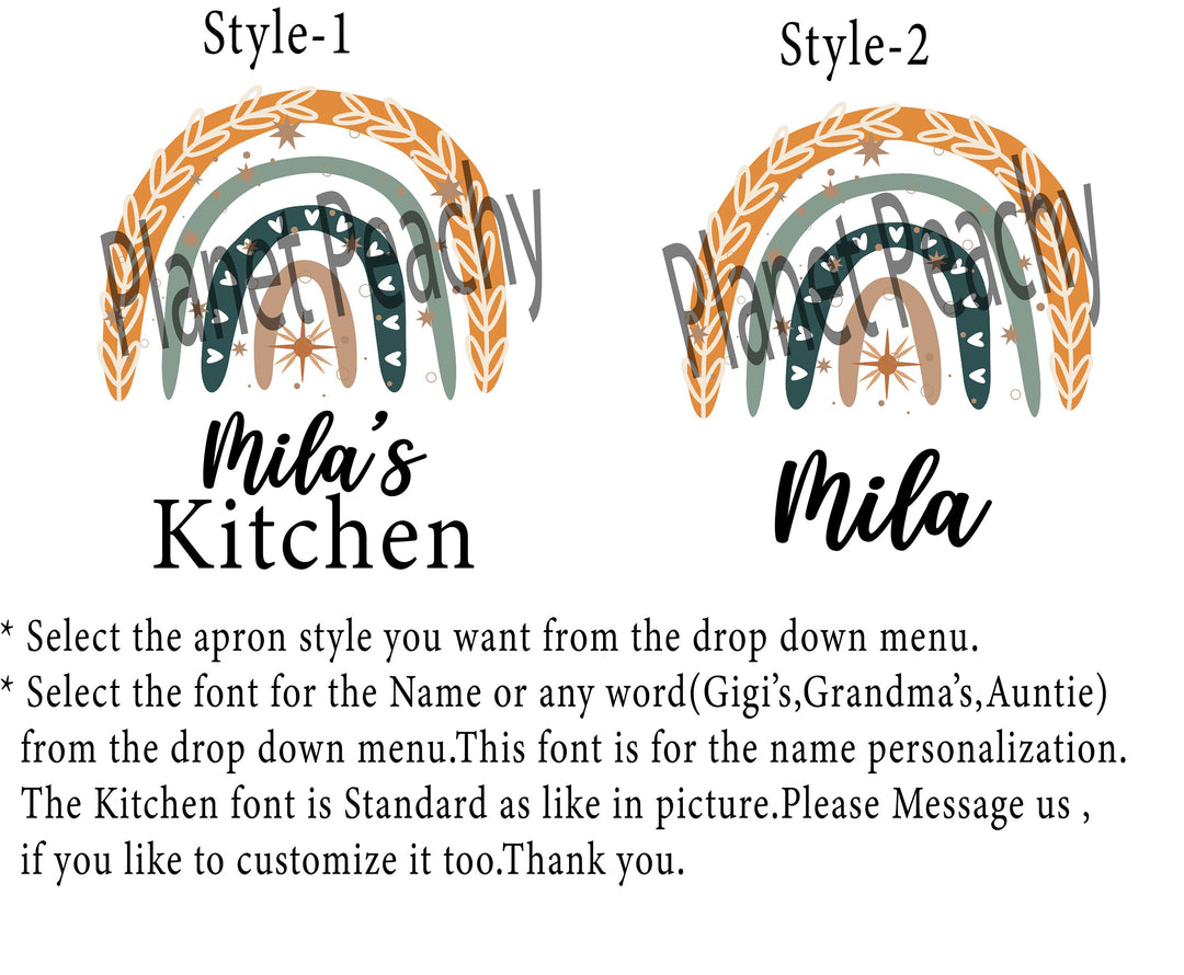 Personalized Apron For Women Kids Adult With Pocket