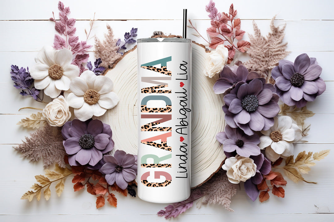 Personalized Tumbler for Grandma – Custom Name Gifts