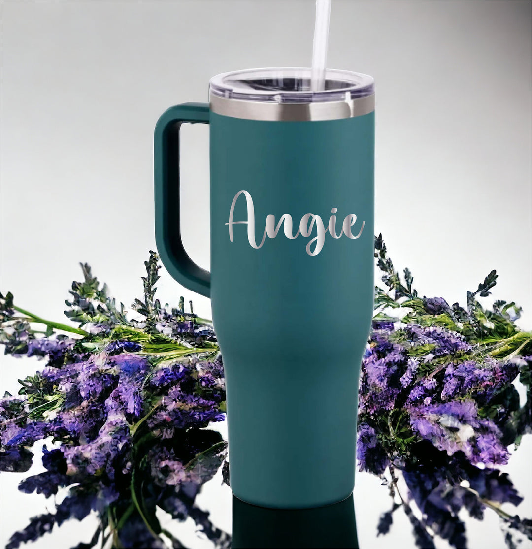 Personalized Laser Engraved Tumbler 40oz Custom Travel Cup