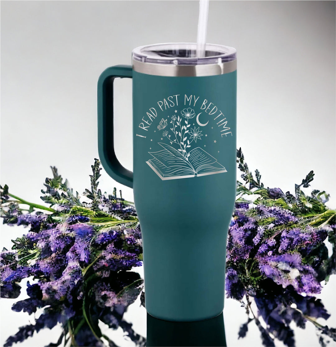 Book Lover Gift Tumbler 40 Oz With Lid Reader Girl Gift