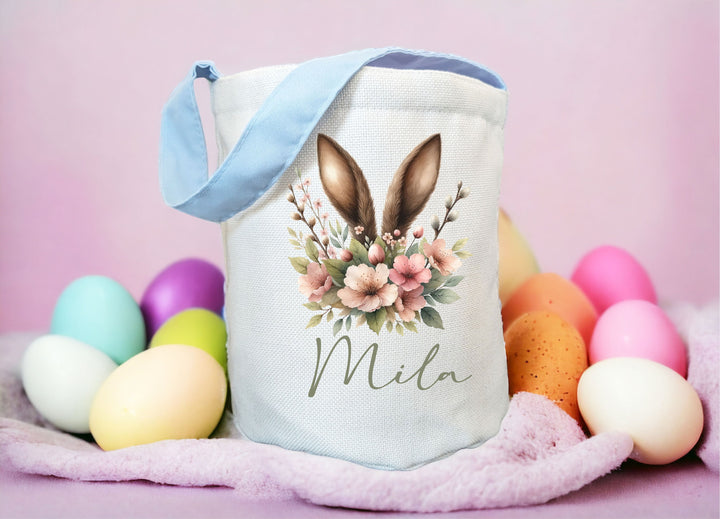 Kids Easter Bag Personalized Easter Egg Hunt Bag Girl
