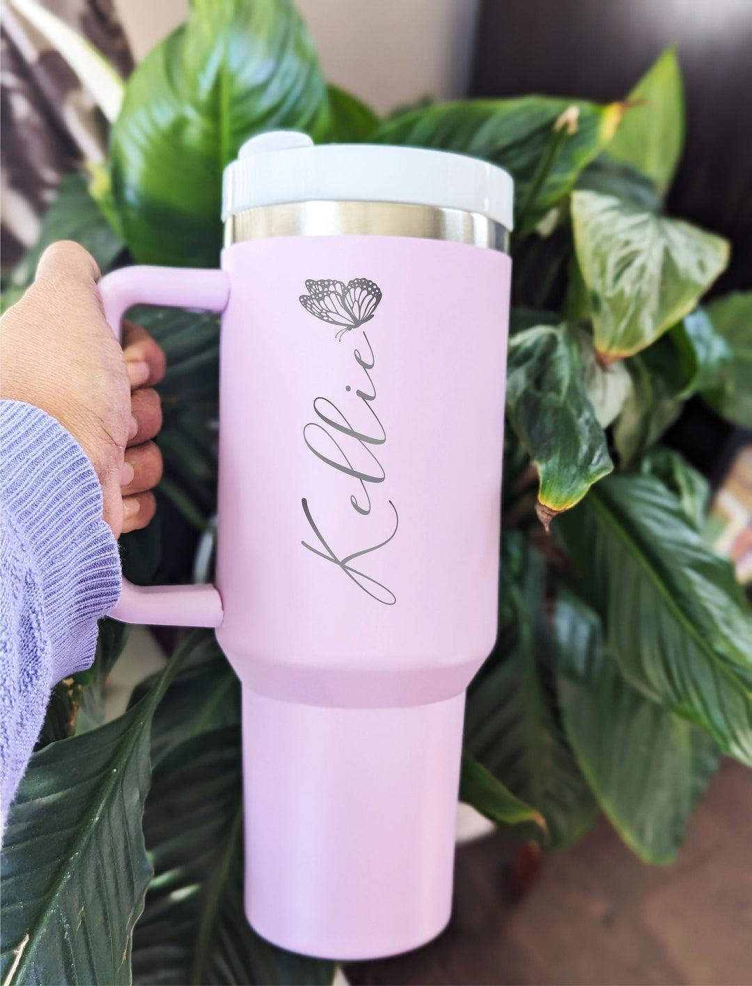 Custom Name Tumbler With Handle 40 Oz Personalized Gift
