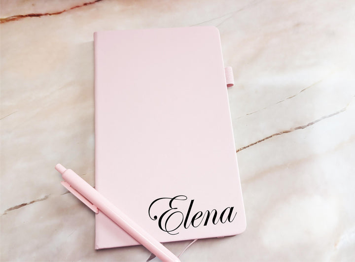 Personalized Notebook Hardback Travel Journal with Name