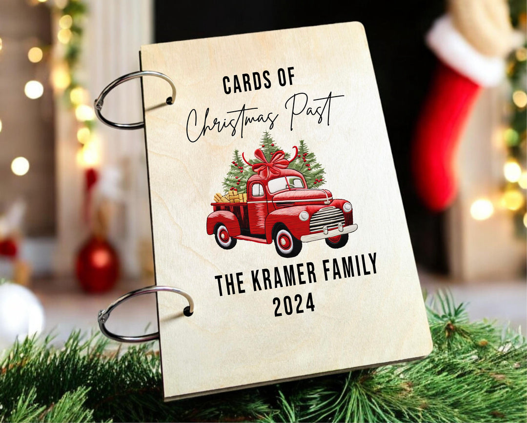 Custom Christmas Card Holder | Holiday Memory Book Keepsake