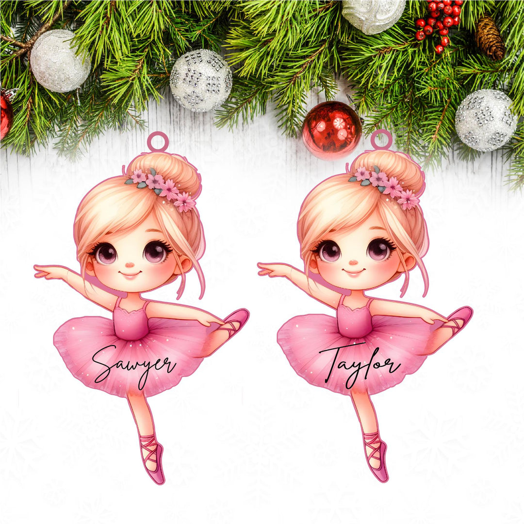 Personalized Ballerina Christmas Ornament Custom Gift for Dancers