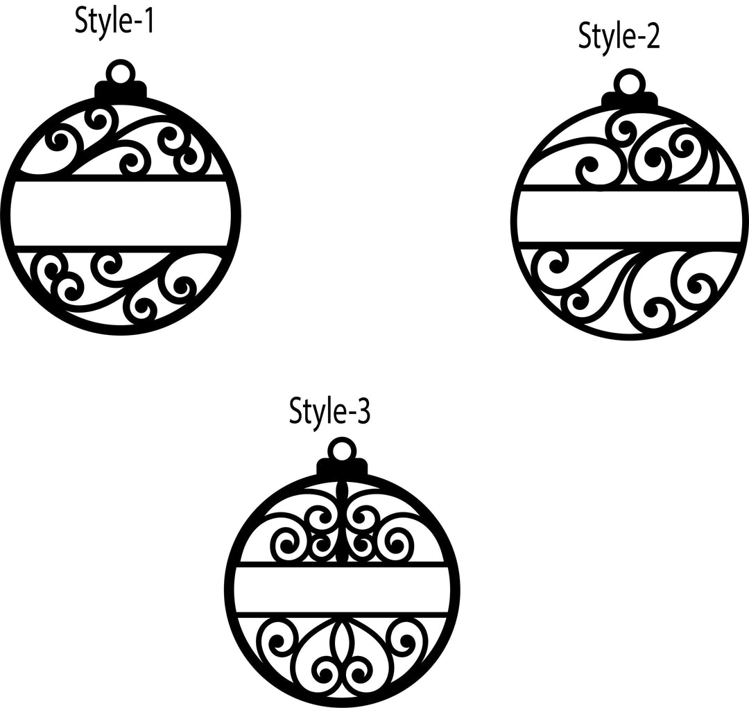 Customized Wooden Family Name Ornament Personalized Tree Décor