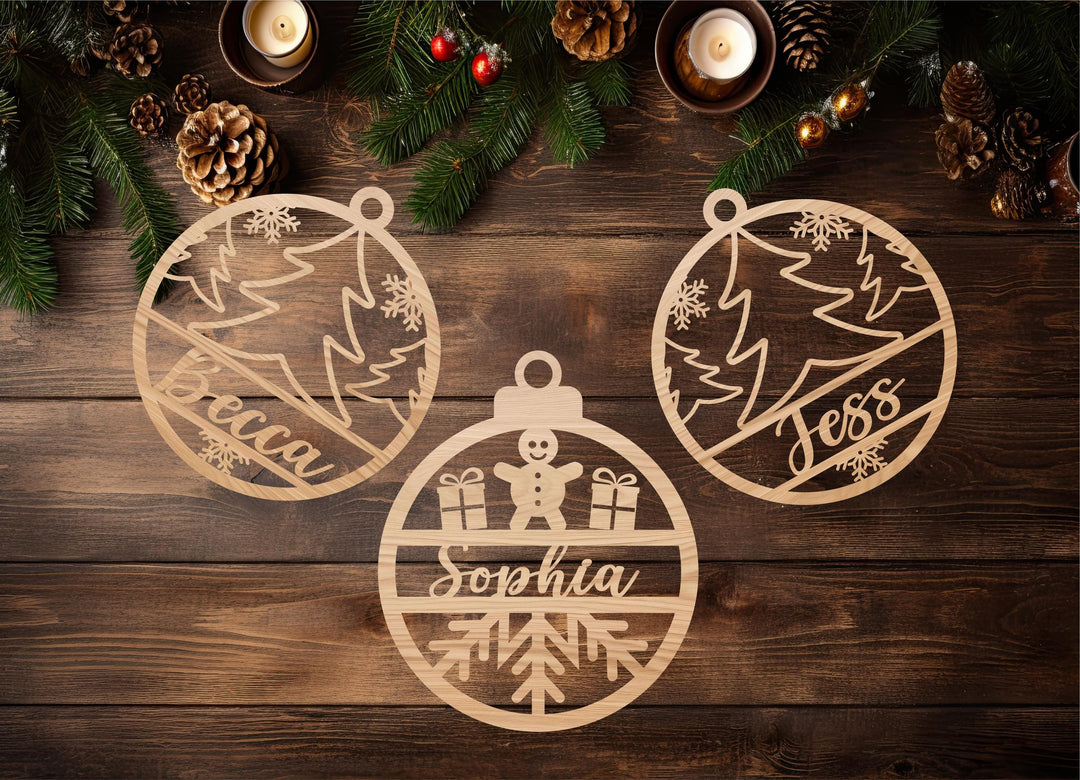 Festive Family Name Ornament | Perfect for Holiday Gifting