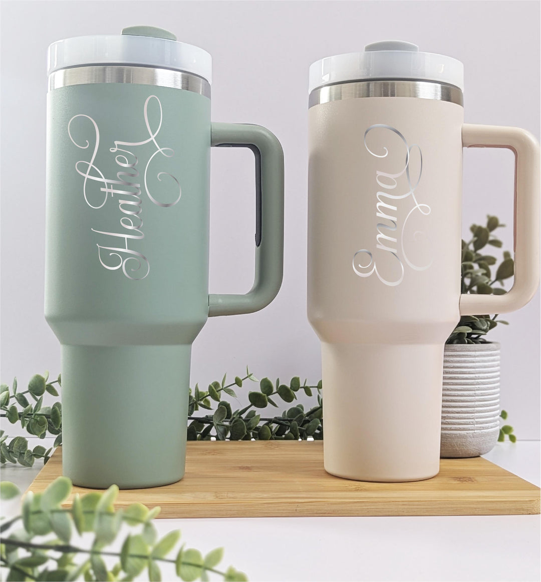 Personalized Cup 40 Oz Gift Tumbler for Birthday Girls