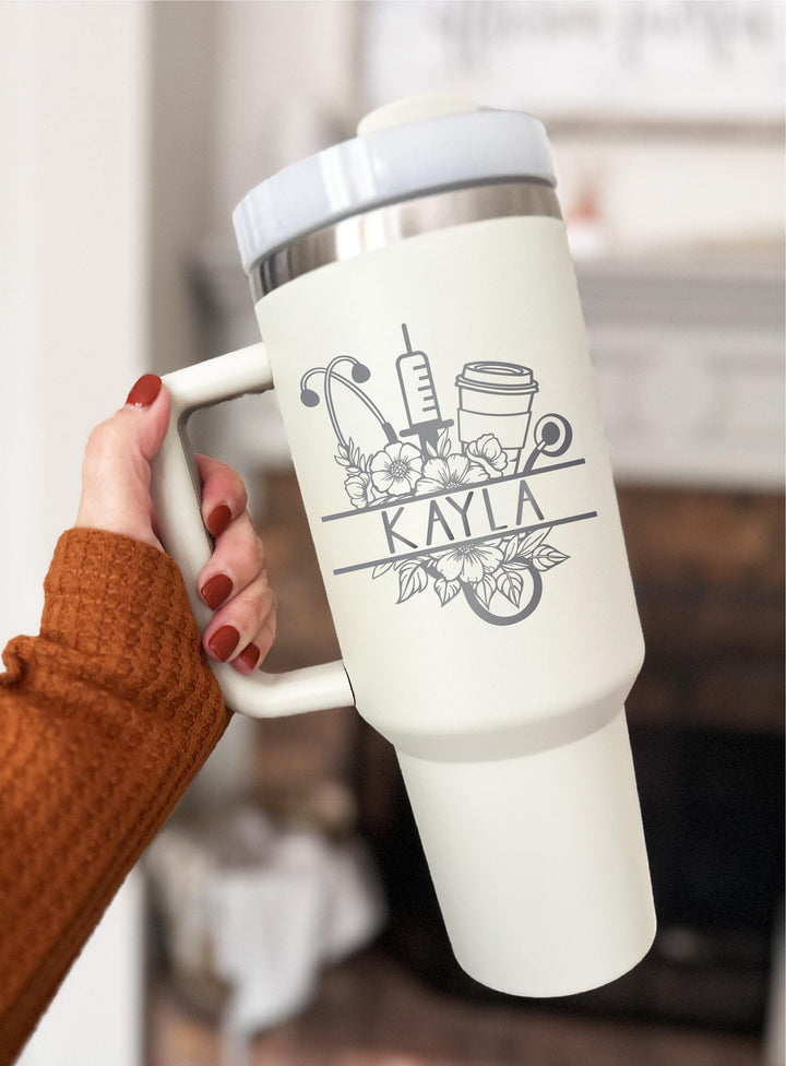 Personalized Doctor Gift Tumbler 40 oz Med Student Cup