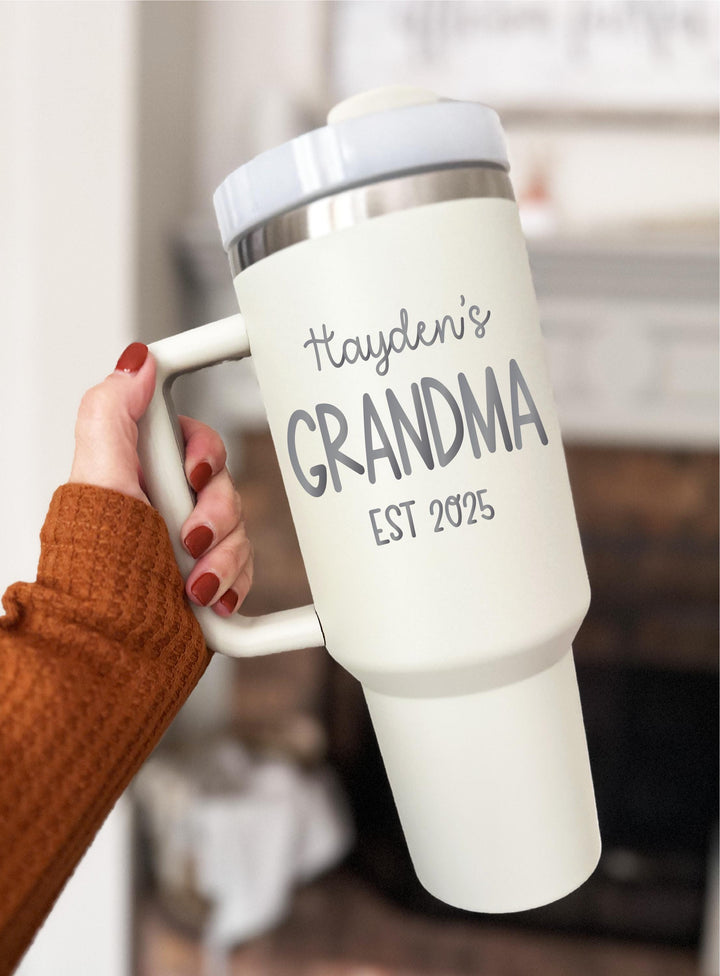 Grandma Gift From Grandkids Nana Tumbler Custom 40 Oz Cup