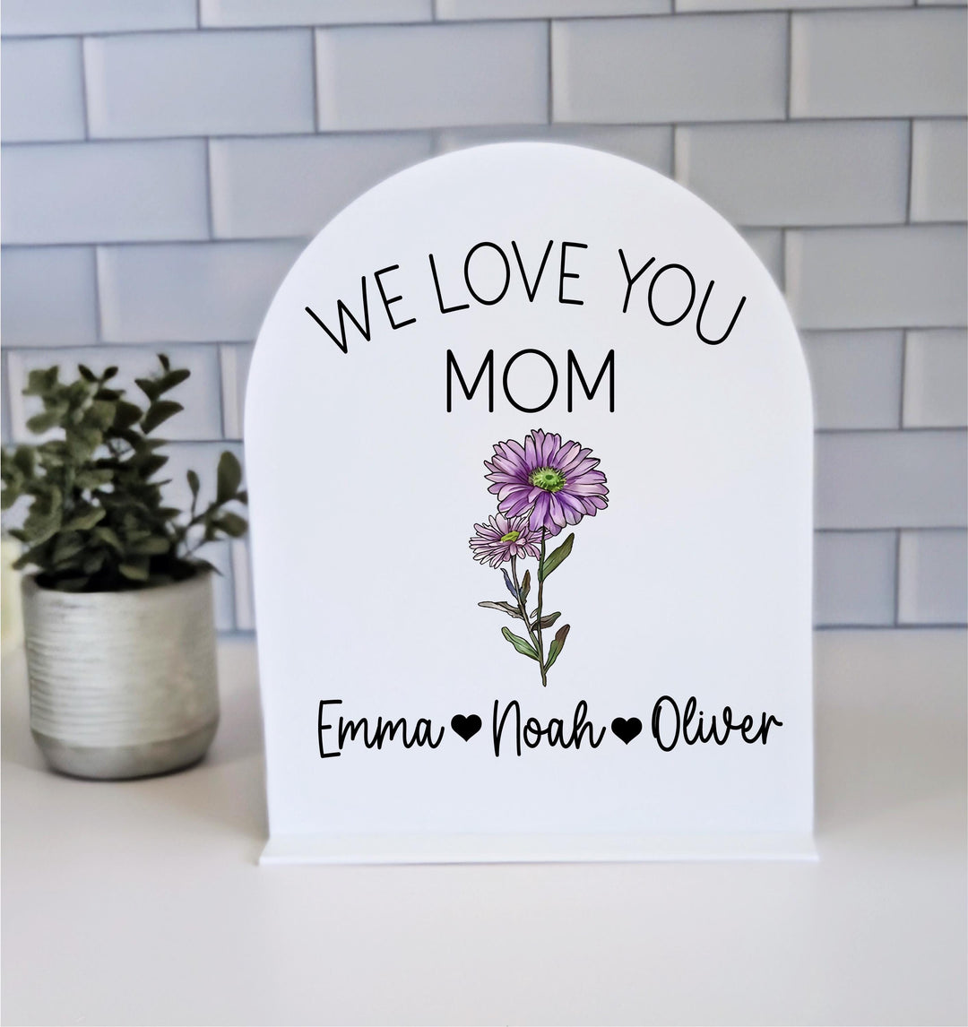 Birth Flower Gift Mothers Day Keepsake Custom Mom Gift