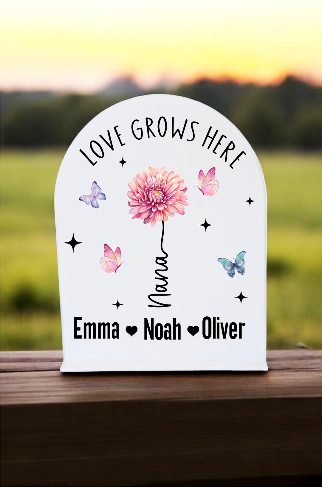 Birth Flower Gift With Kids Name For Mama Keepsake Idea