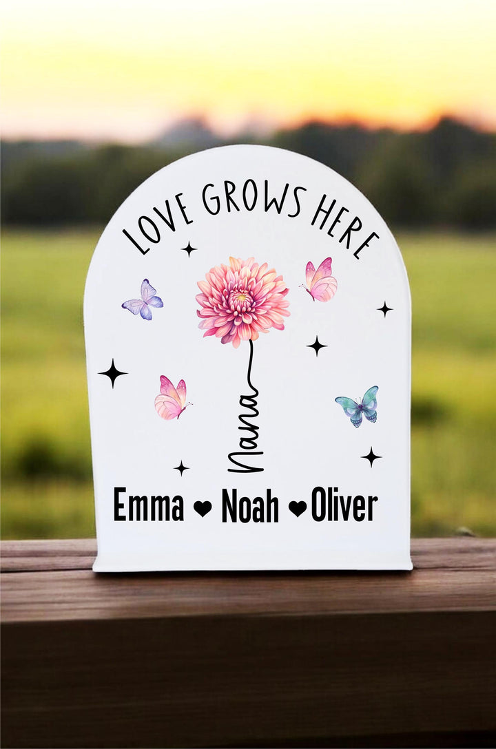 Birth Flower Gift With Kids Name For Mama Keepsake Idea