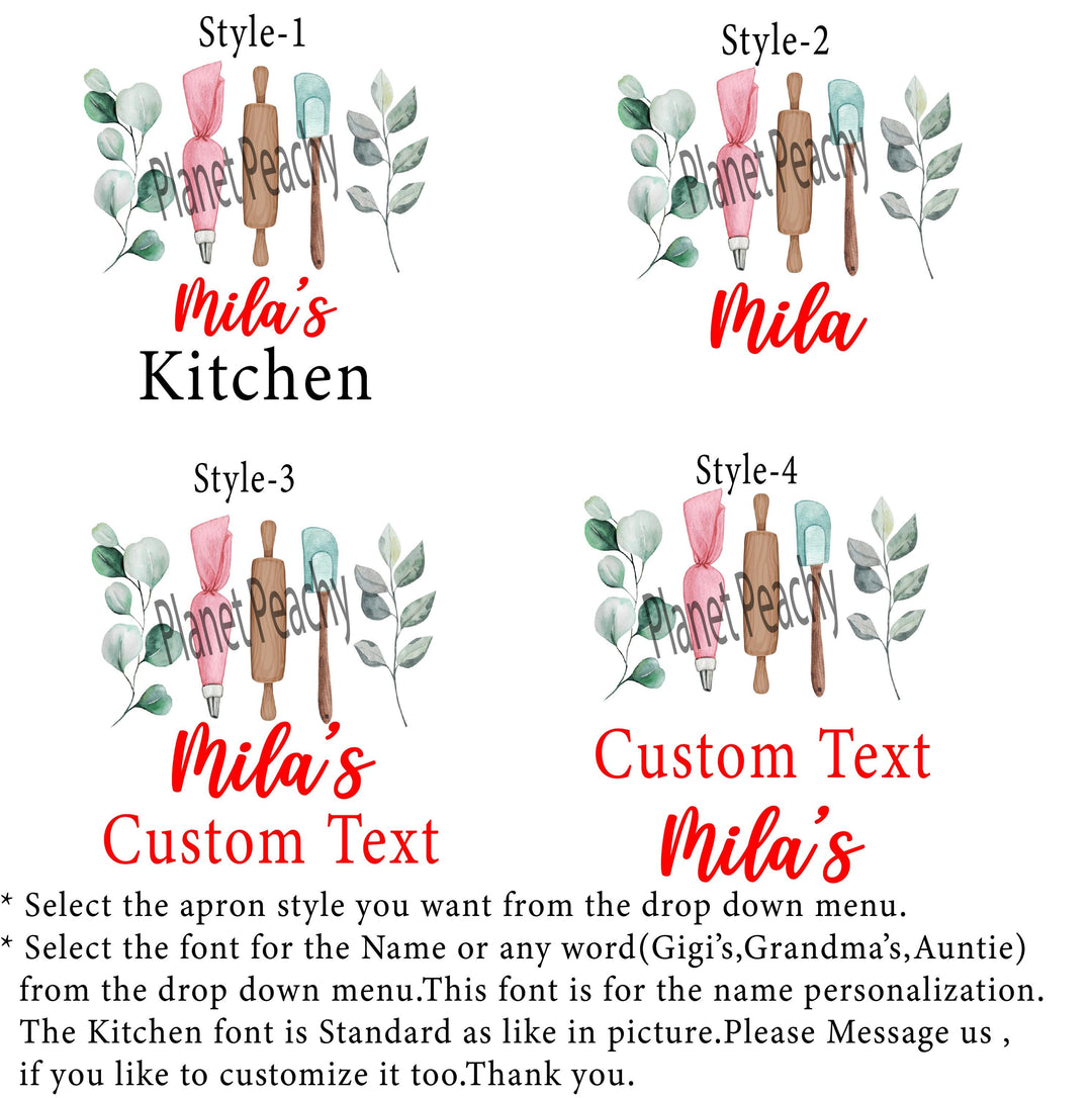 Mothers Day Gift Kitchen Apron Women With Pocket And Kids Matching Apron