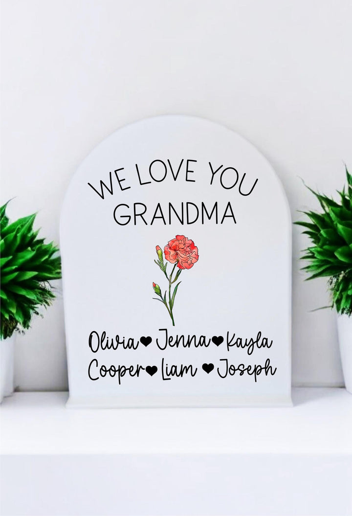 Birth Flower Gift Mothers Day Keepsake Custom Mom Gift