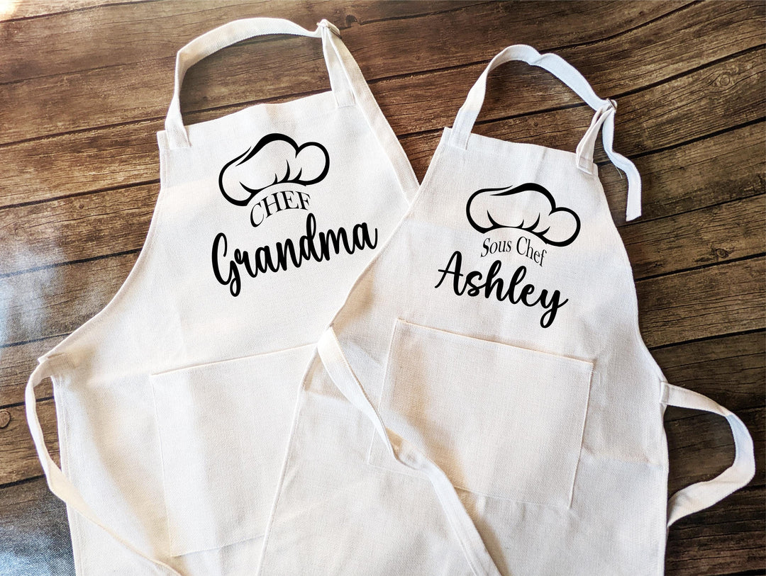 Little Chef Baking Apron for Baker Kid with Name