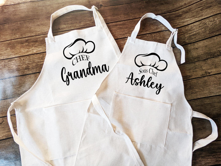 Little Chef Baking Apron for Baker Kid with Name