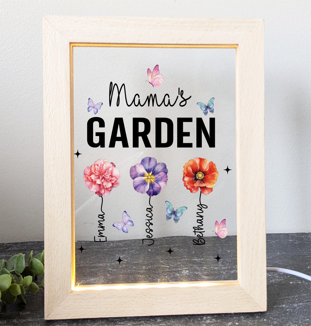 Birth Month Flower Gifts Acrylic Night Light Home Decor