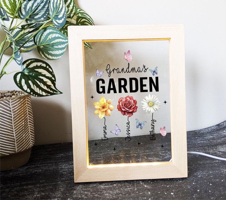 Birth Month Flower Gifts Acrylic Night Light Home Decor