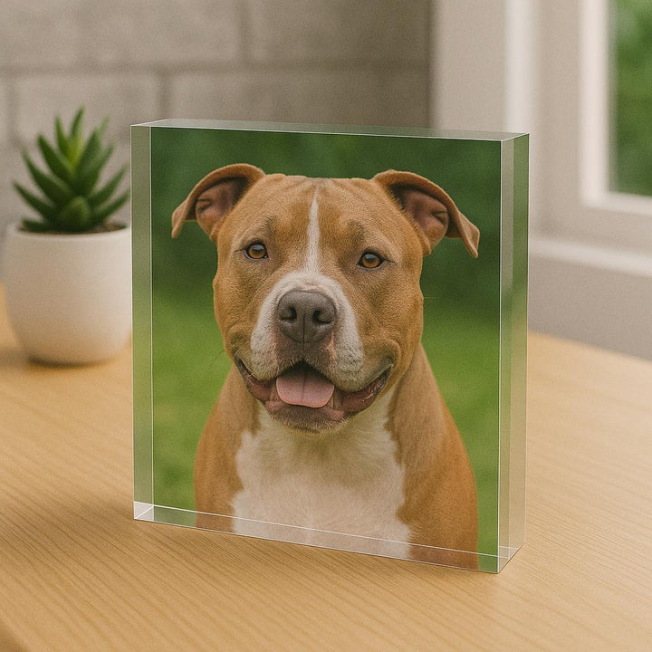 Personalized photo gifts Acrylic Block Work table gift idea Gifts Custom keepsake photo prints Home decor Pet photo gift Graduation gift