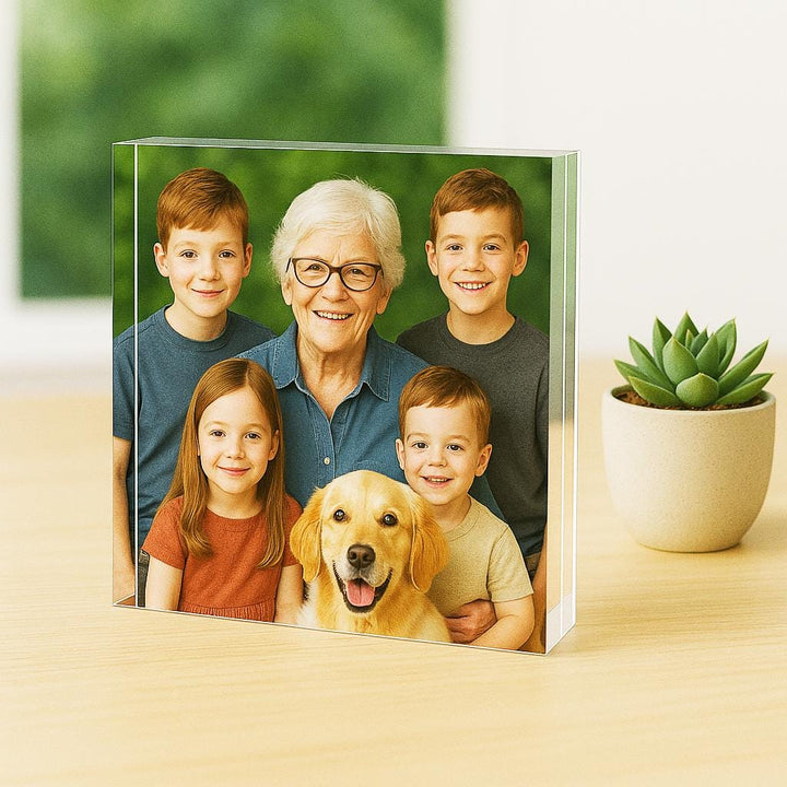 Personalized pet photo gifts Acrylic Block Work table gift idea Gifts Custom keepsake photo prints Home decor Pet photo gift pet gifts