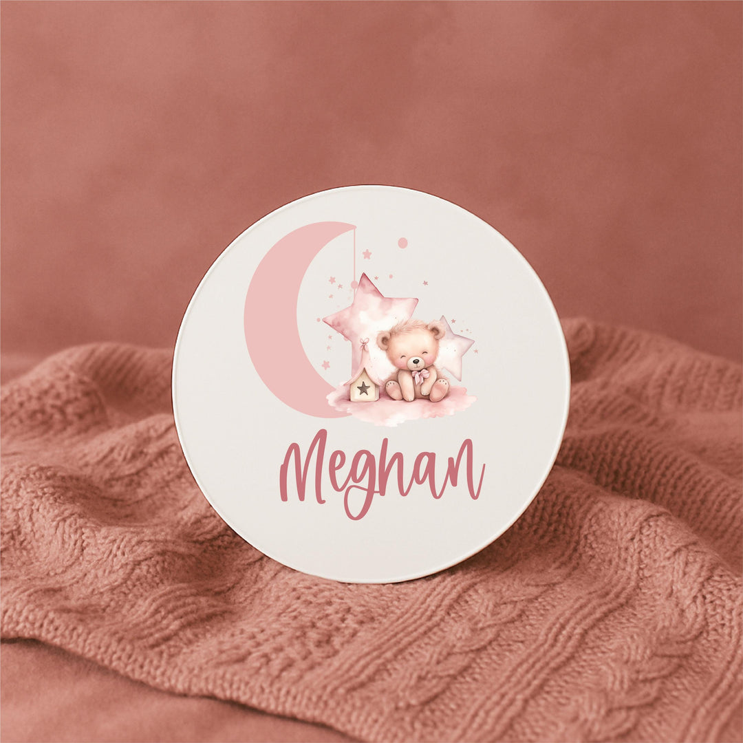 Personalized Acrylic Baby girl Name Sign Pink Newborn Decor Girl Birth Announcement Keepsake Custom Nursery Sign baby shower girl name sign