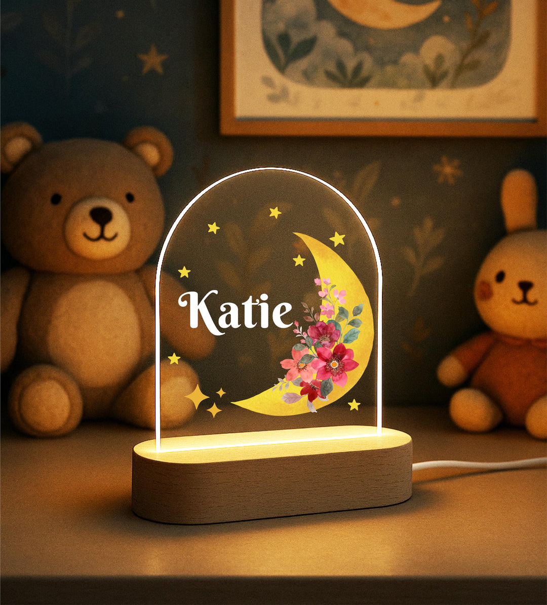 Custom LED Lamp for Kids birthday Gifts for Kids Bedroom Nursery Table Light Unique Room Decor Nightlight for Girl Kids Night Light Gift