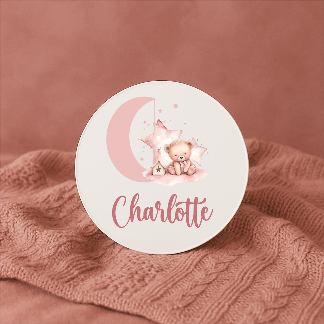 Personalized Acrylic Baby girl Name Sign Pink Newborn Decor Girl Birth Announcement Keepsake Custom Nursery Sign baby shower girl name sign