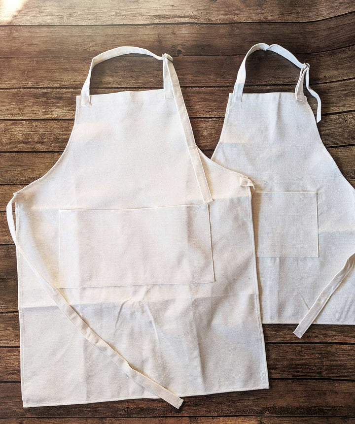 Mothers Day Gift Kitchen Apron Women With Pocket And Kids Matching Apron