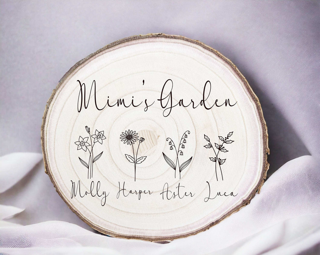 Custom Grandma Gift with Personalized Birth Flower Design