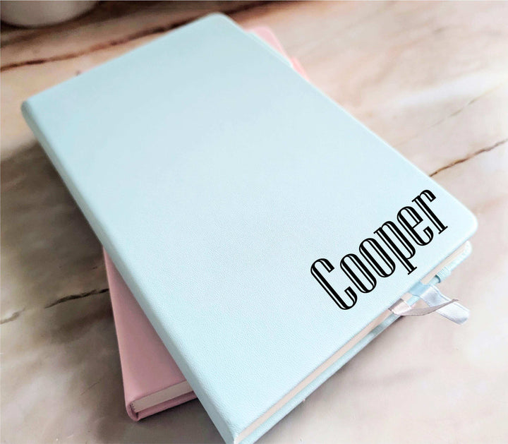 Personalized Notebook Hardback Travel Journal with Name