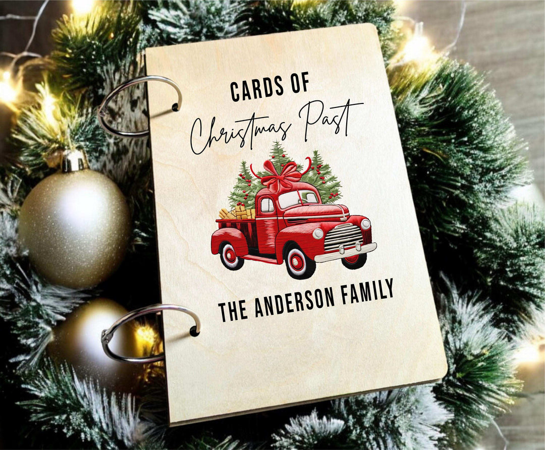 Custom Christmas Card Holder | Holiday Memory Book Keepsake