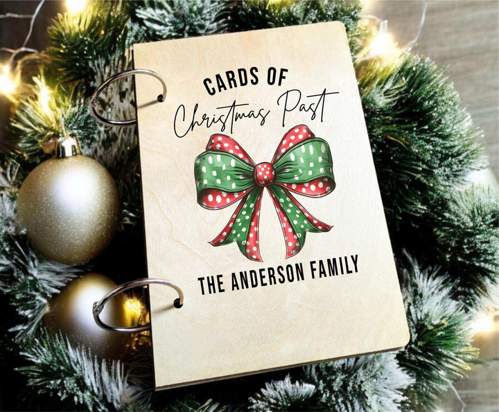 Custom Christmas Card Holder | Personalized Holiday Memory Book