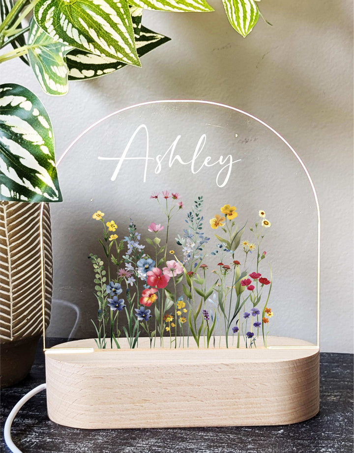 Personalized Kids' Night Light with Name for Nursery Decor