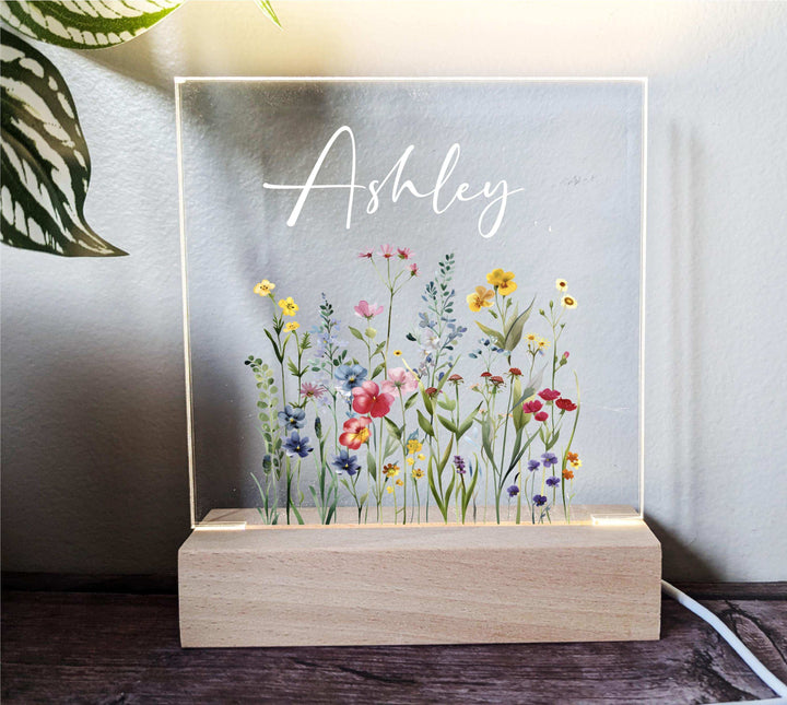 Personalized Kids' Night Light with Name for Nursery Decor