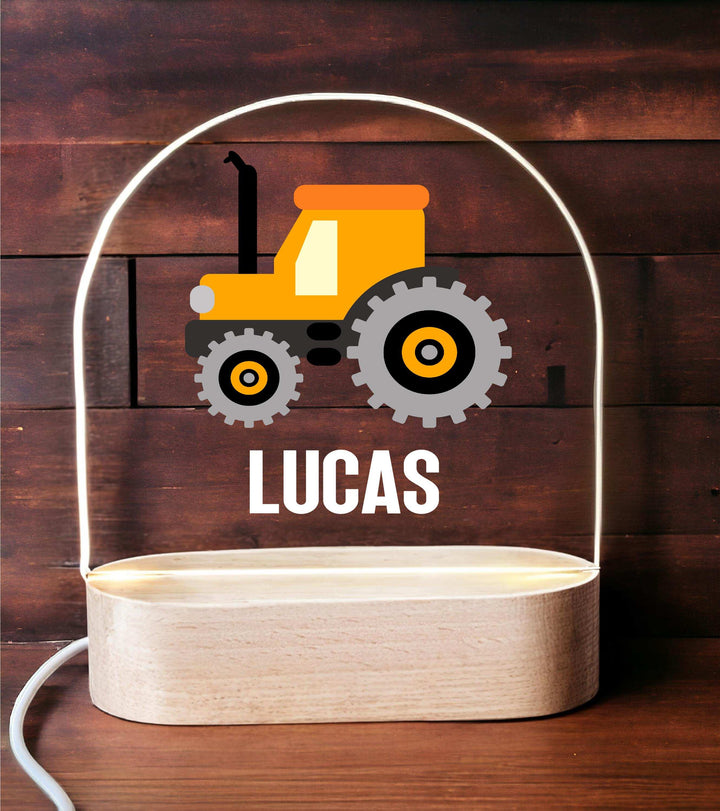 Personalized Truck Kids Room Decor Custom Name LED Light