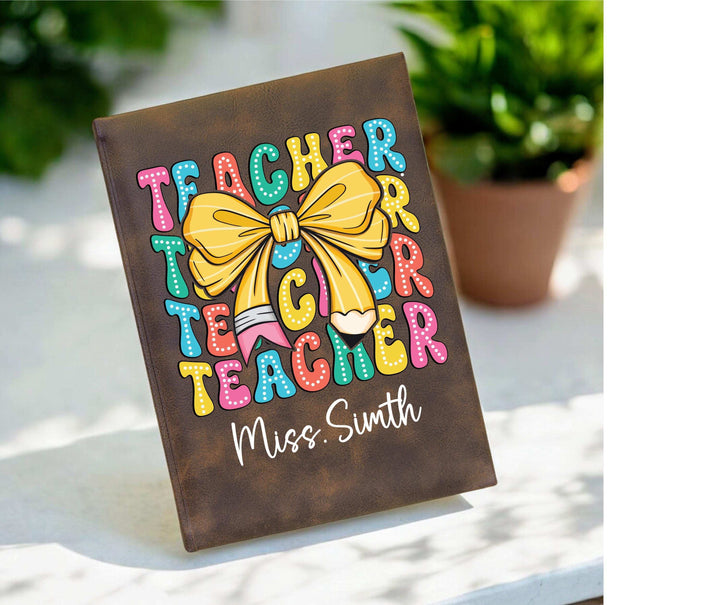 Personalized Teacher Gift Journal Custom Name School Gift