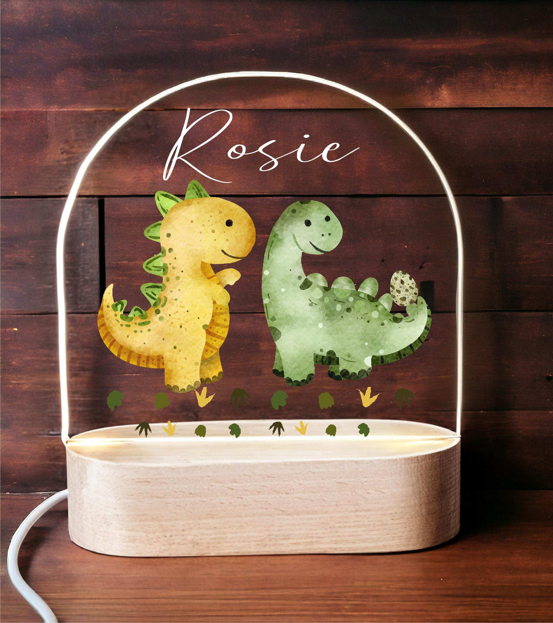 Dinosaur Night Light Custom Baby Gift Kids Room Decor