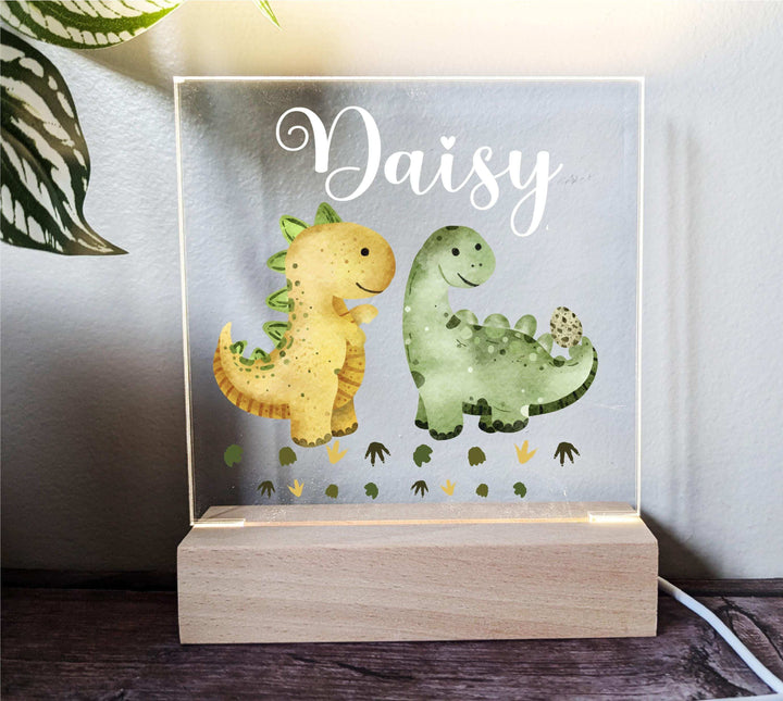 Dinosaur Night Light Custom Baby Gift Kids Room Decor