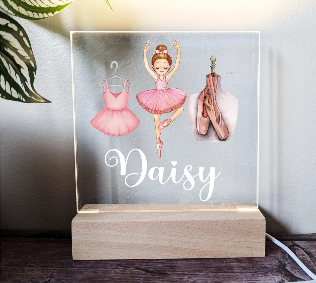 Ballet Dancer Ballerina Gift LED Night Light Custom Toddler