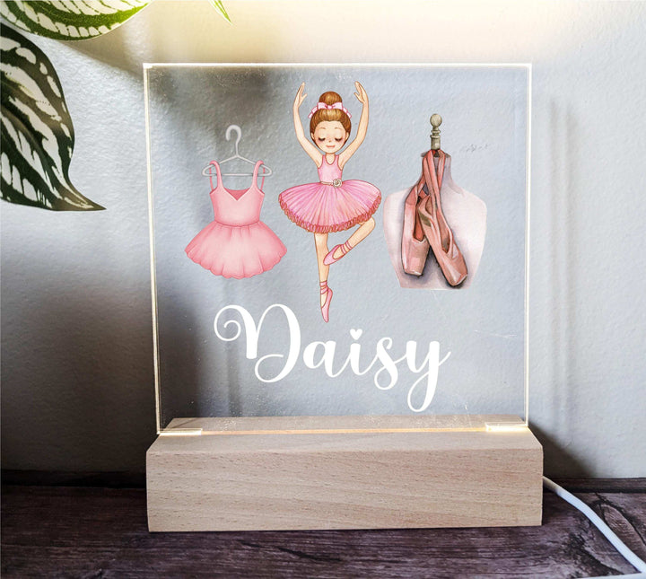 Ballet Dancer Ballerina Gift LED Night Light Custom Toddler